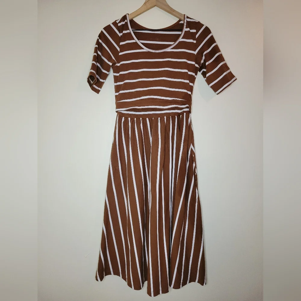 Latched Mama Classic Cotton Dress, sz xs - Picture 2 of 5